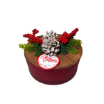 Candela Natalizia Rossa Classica - Luce Calda e Atmosfera Festiva