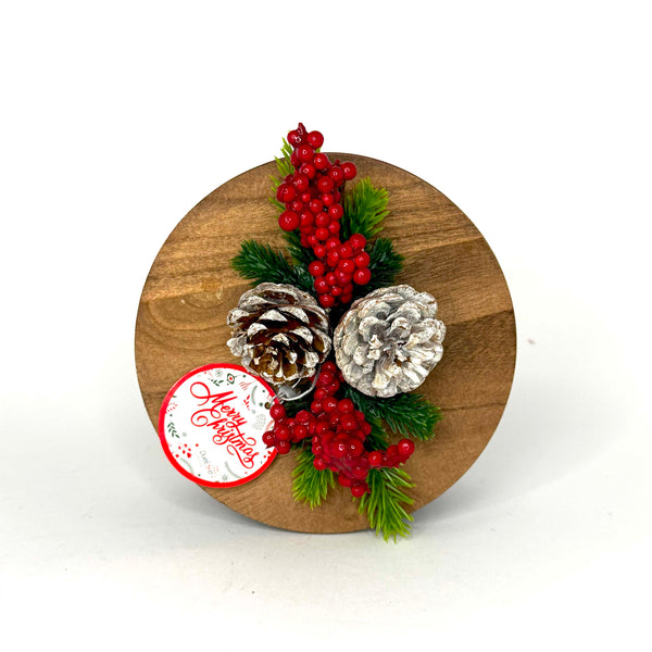 Candela Natalizia a Quadri Rossi – Atmosfera Festiva e Accogliente