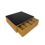 Porta Capsule in Bambù con Cassetto - Design Moderno e Funzionale