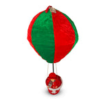 Mongolfiera Natalizia con Mamma Natale - Decorazione Sospesa 90 cm