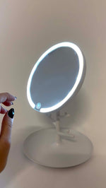 Aorlis Specchio LED da Tavolo con 3 Livelli di Luminosità - Illuminazione Professionale per il Trucco