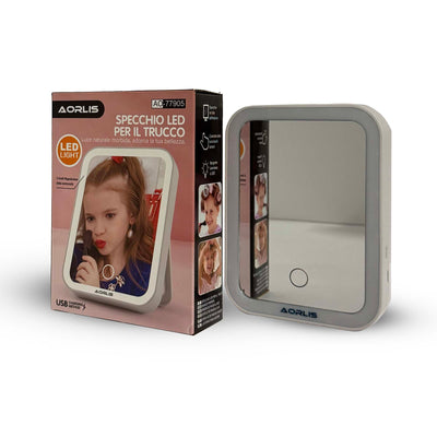 Aorlis Specchio LED con 3 Tonalità di Luce - Illuminazione Professionale per il Trucco